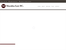Tablet Screenshot of jmarsdenlaw.com